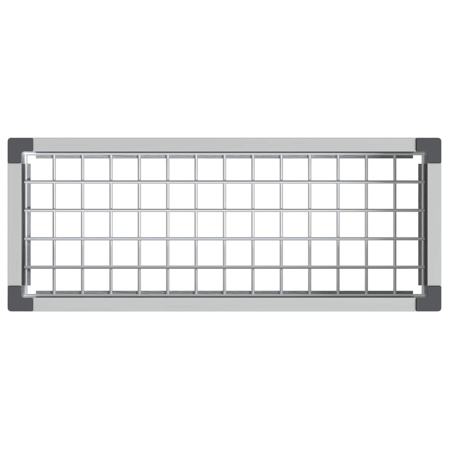 vidaXL Garden Raised Bed Grey 75 x 30 x 22 cm WPC and Aluminium