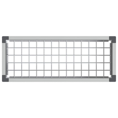 vidaXL Garden Raised Bed Grey 75 x 30 x 22 cm WPC and Aluminium