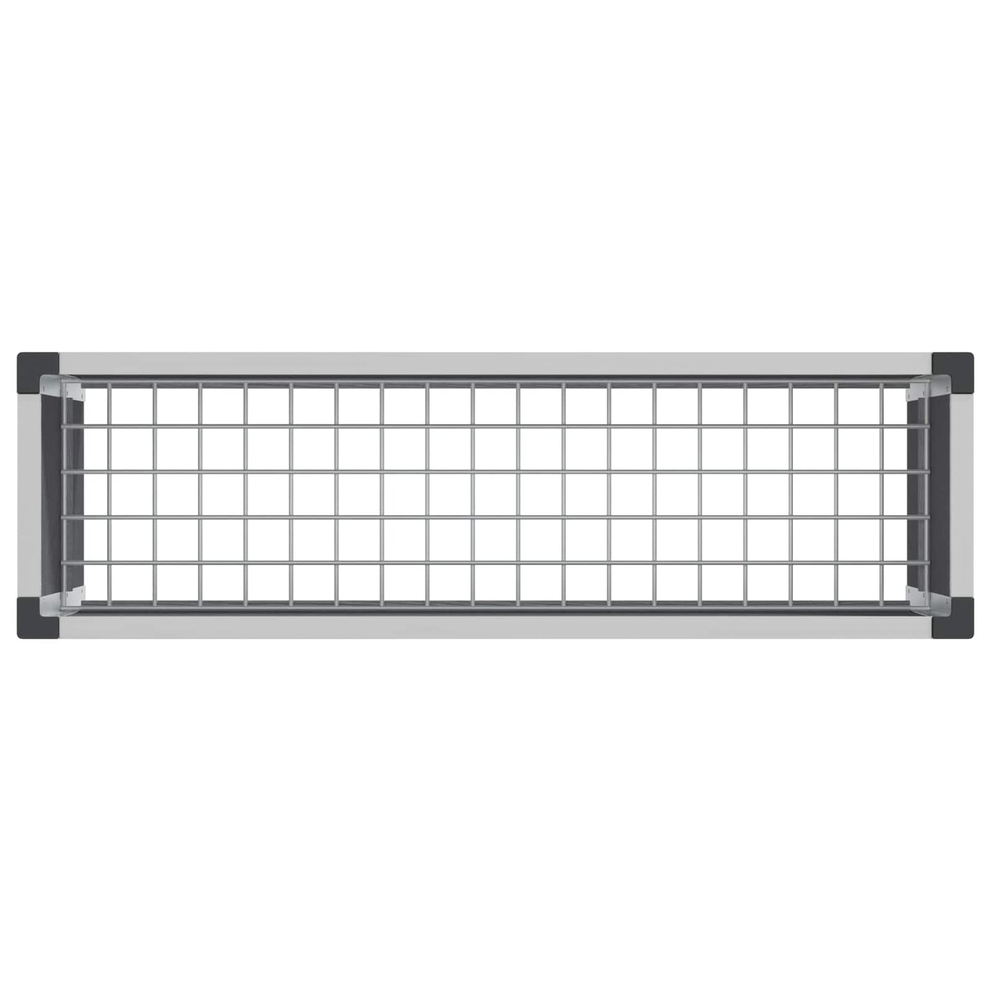 vidaXL Garden Raised Bed Grey 100 x 30 x 82 cm WPC and Aluminium