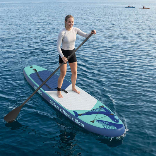 vidaXL Inflatable Stand Up Paddle Board HYDROS 305 x 76 x 15 cm for