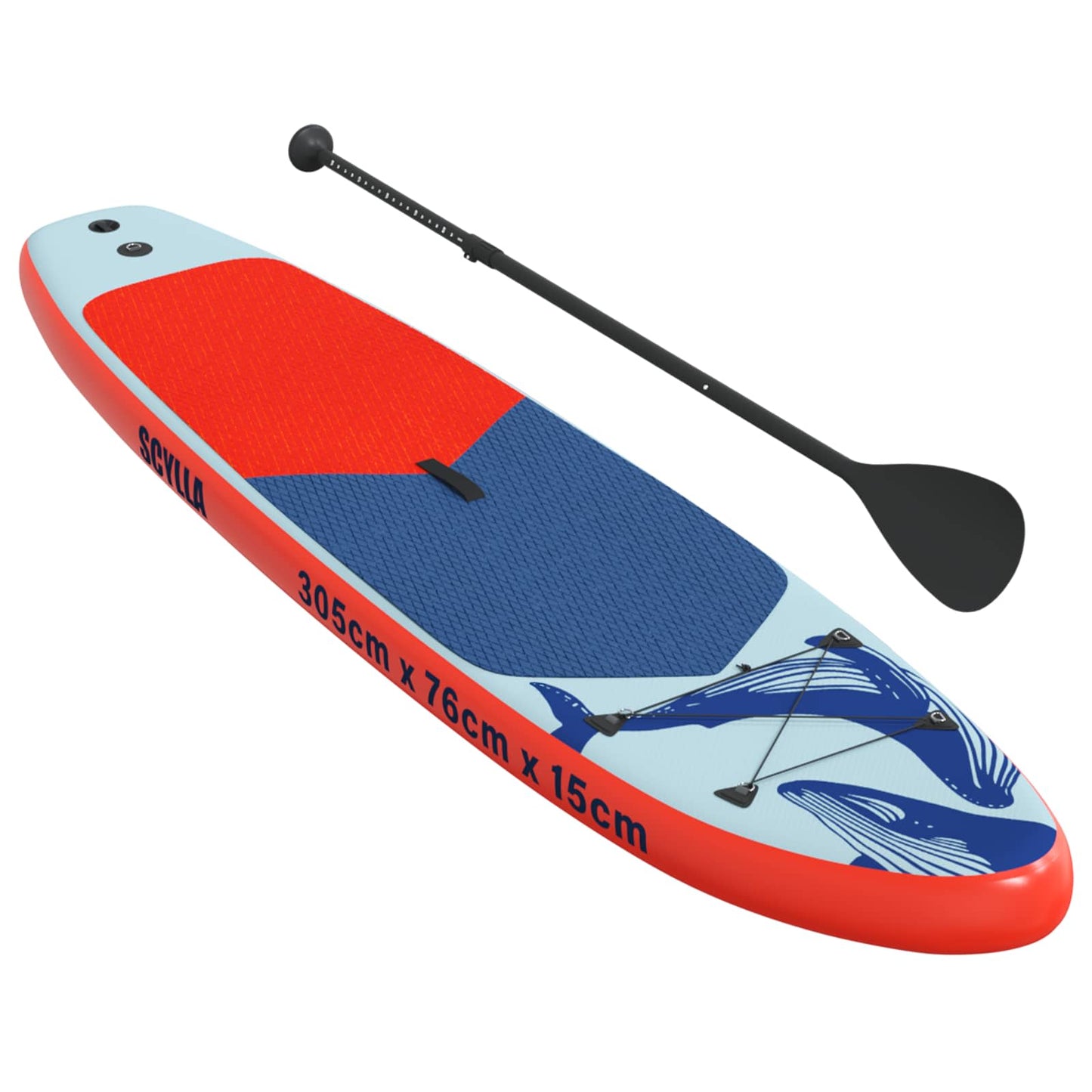 vidaXL Inflatable Stand Up Paddle Board SCYLLA 305 x 76 x 15 cm Blue