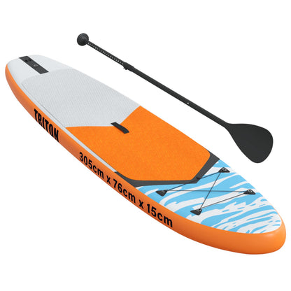 vidaXL Inflatable Stand Up Paddle Board TRITON 305 x 76 x 15 cm Blue