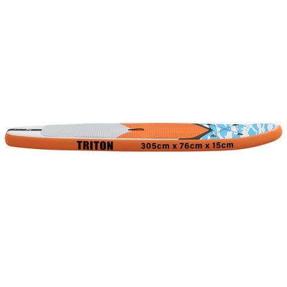 vidaXL Inflatable Stand Up Paddle Board TRITON 305 x 76 x 15 cm Blue