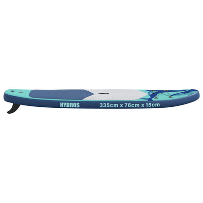 vidaXL Inflatable Stand Up Paddle Board HYDROS 335 x 76 x 15 cm for