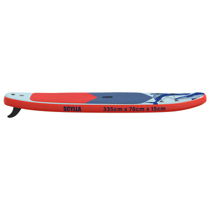 vidaXL Inflatable Stand Up Paddle Board SCYLLA 335 x 76 x 15 cm Blue
