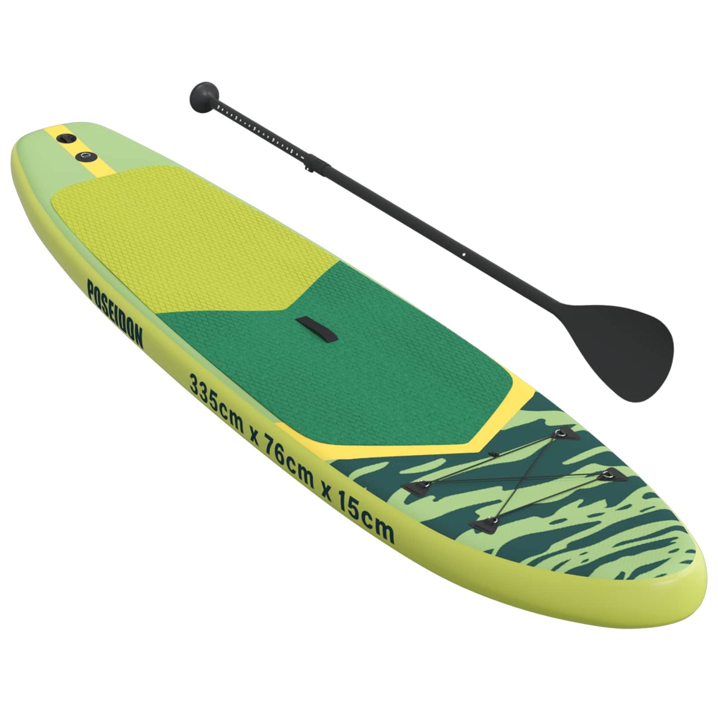 vidaXL Inflatable Stand Up Paddle Board POSEIDON Green PVC