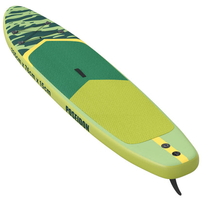 vidaXL Inflatable Stand Up Paddle Board POSEIDON Green PVC