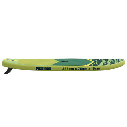 vidaXL Inflatable Stand Up Paddle Board POSEIDON Green PVC