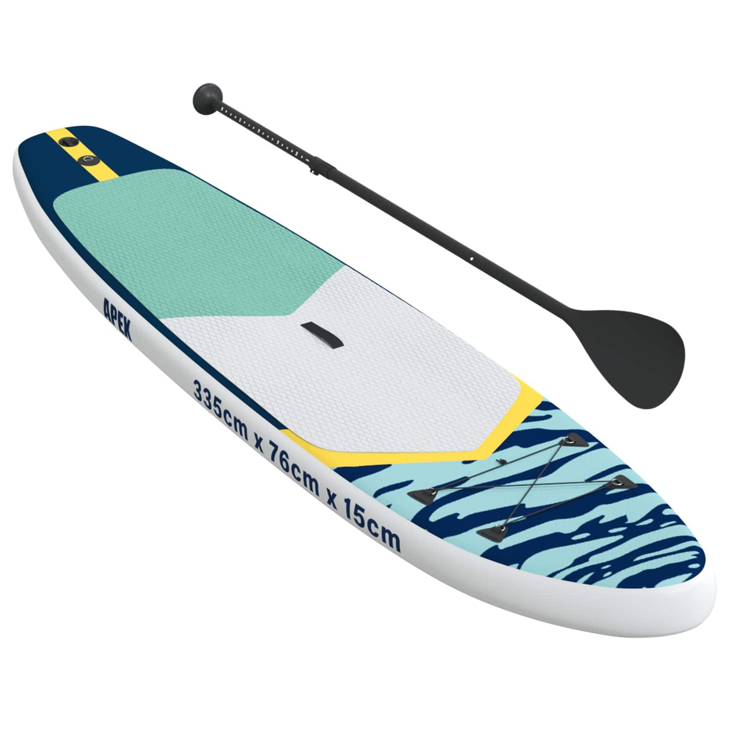 vidaXL Inflatable Stand Up Paddle Board APEX 335 x 76 x 15 cm Blue for
