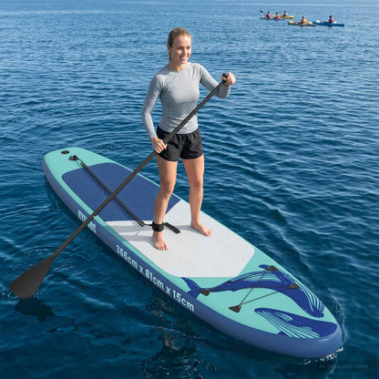 vidaXL Inflatable Stand Up Paddle Board HYDROS 366 x 81 x 15 cm for