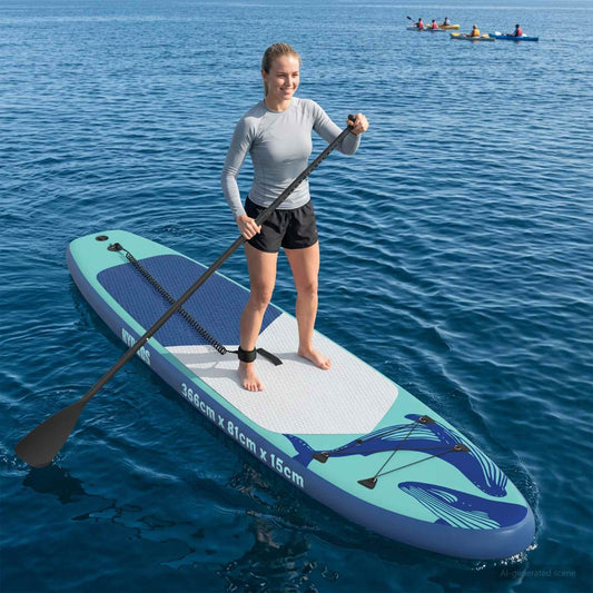 vidaXL Inflatable Stand Up Paddle Board HYDROS 366 x 81 x 15 cm for