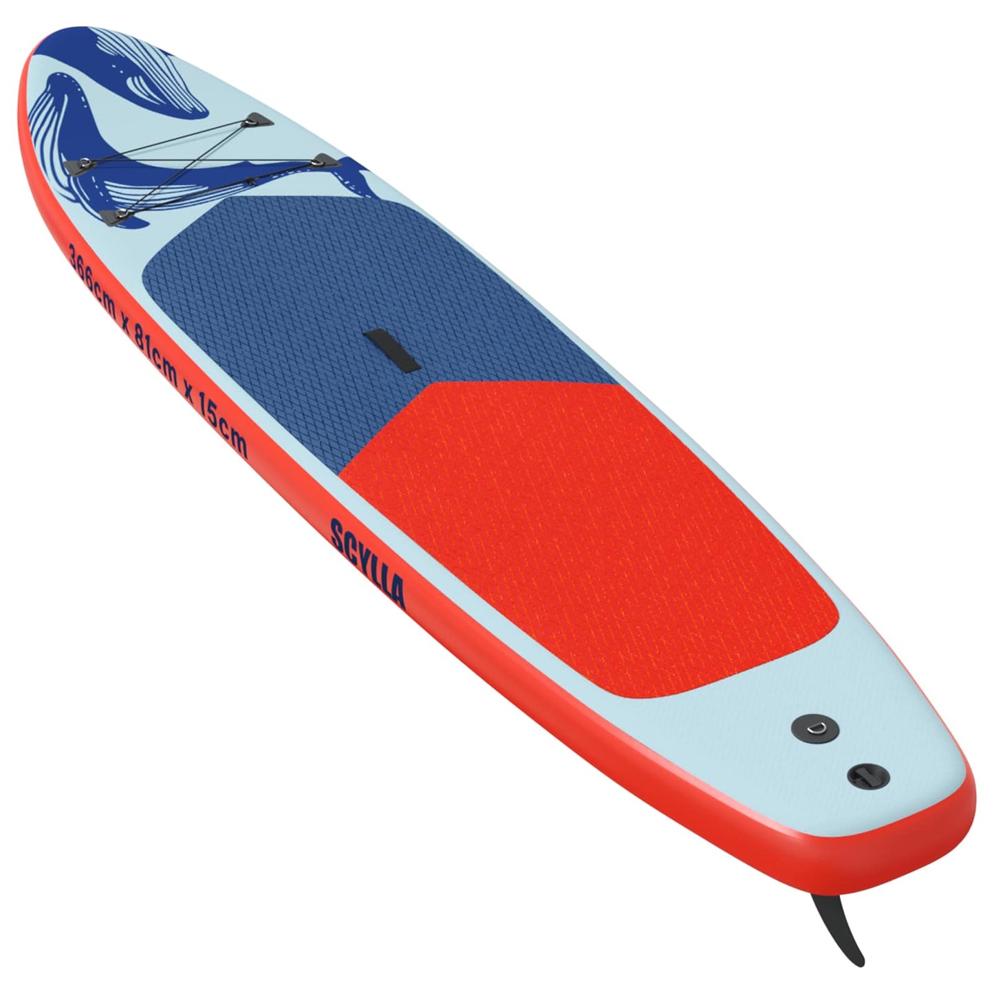 vidaXL Inflatable Stand Up Paddle Board SCYLLA 366 x 81 x 15 cm Blue