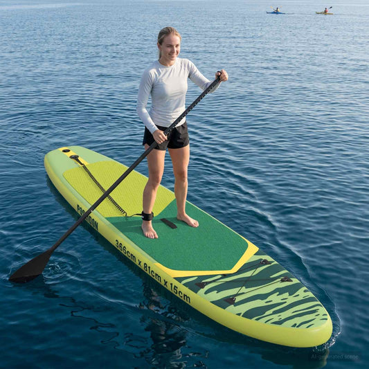 vidaXL Inflatable Stand Up Paddle Board POSEIDON 366 x 81 x 15 cm for