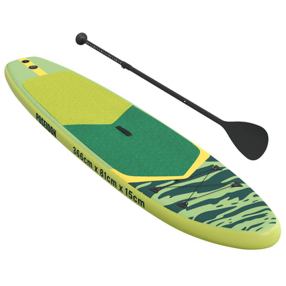 vidaXL Inflatable Stand Up Paddle Board POSEIDON 366 x 81 x 15 cm for