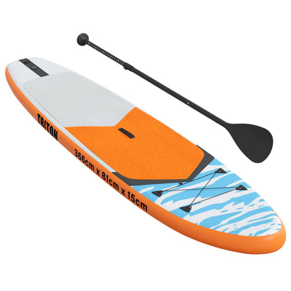 vidaXL Inflatable Stand Up Paddle Board TRITON 366 x 81 x 15 cm Blue