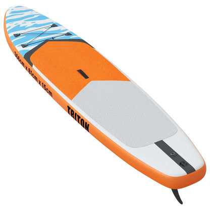 vidaXL Inflatable Stand Up Paddle Board TRITON 366 x 81 x 15 cm Blue