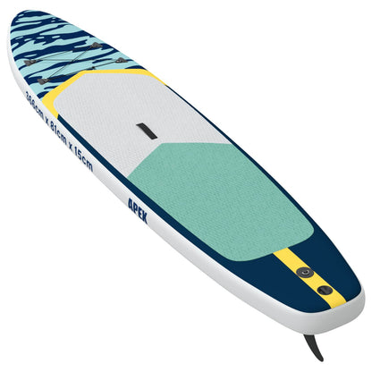 vidaXL Inflatable Stand Up Paddle Board APEX 366 x 81 x 15 cm Blue for
