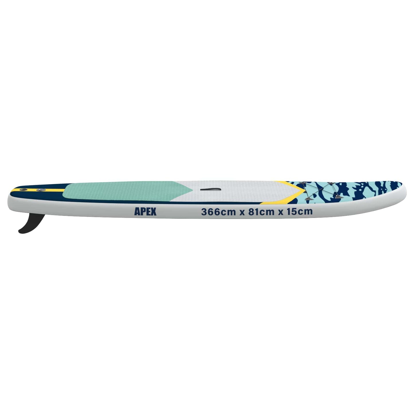 vidaXL Inflatable Stand Up Paddle Board APEX 366 x 81 x 15 cm Blue for