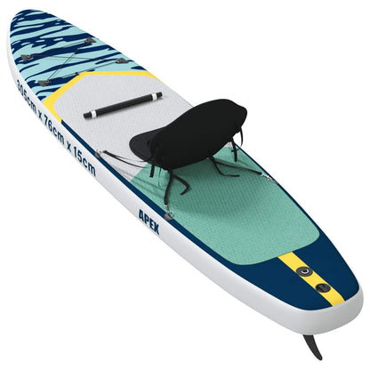 vidaXL SUP Board with Seat 2-in-1 APEX 305 x 76 x 15 cm Blue for