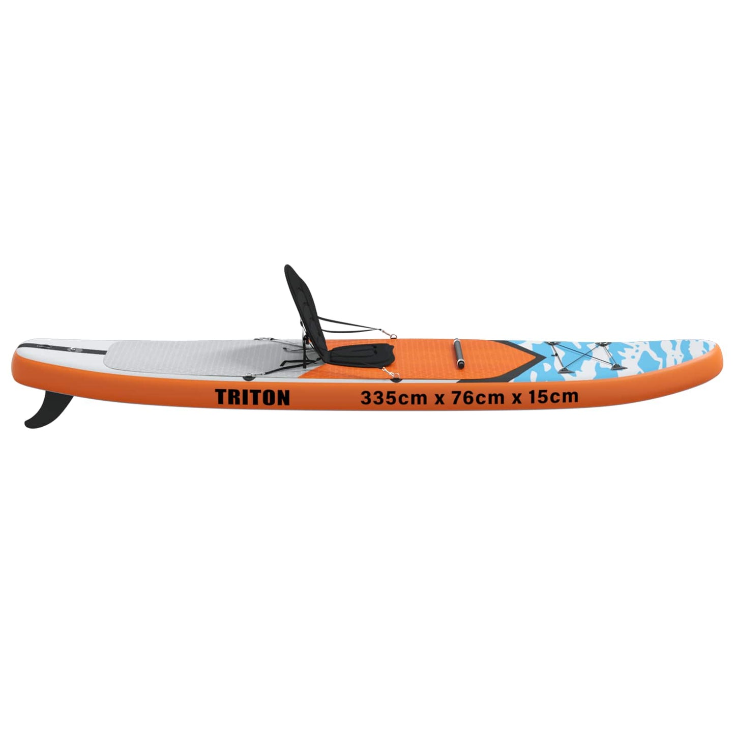 vidaXL SUP Board with Seat 2-in-1 TRITON 335 x 76 x 15 cm Blue for
