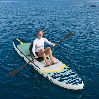 vidaXL SUP Board with Seat 2-in-1 APEX 335 x 76 x 15 cm Blue for