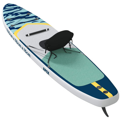 vidaXL SUP Board with Seat 2-in-1 APEX 335 x 76 x 15 cm Blue for