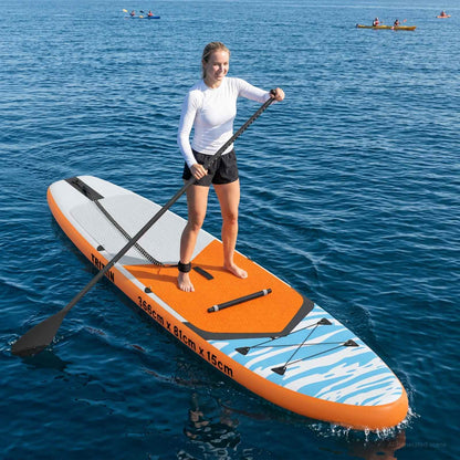 vidaXL SUP Board with Seat 2-in-1 TRITON 366 x 81 x 15 cm Blue for
