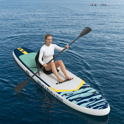 vidaXL SUP Board with Seat 2-in-1 APEX 366 x 81 x 15 cm Blue for