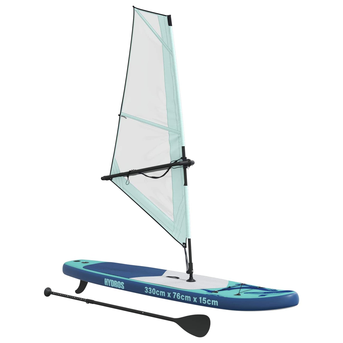 vidaXL Inflatable SUP Board with Sail HYDROS 330 x 76 x 15 cm for