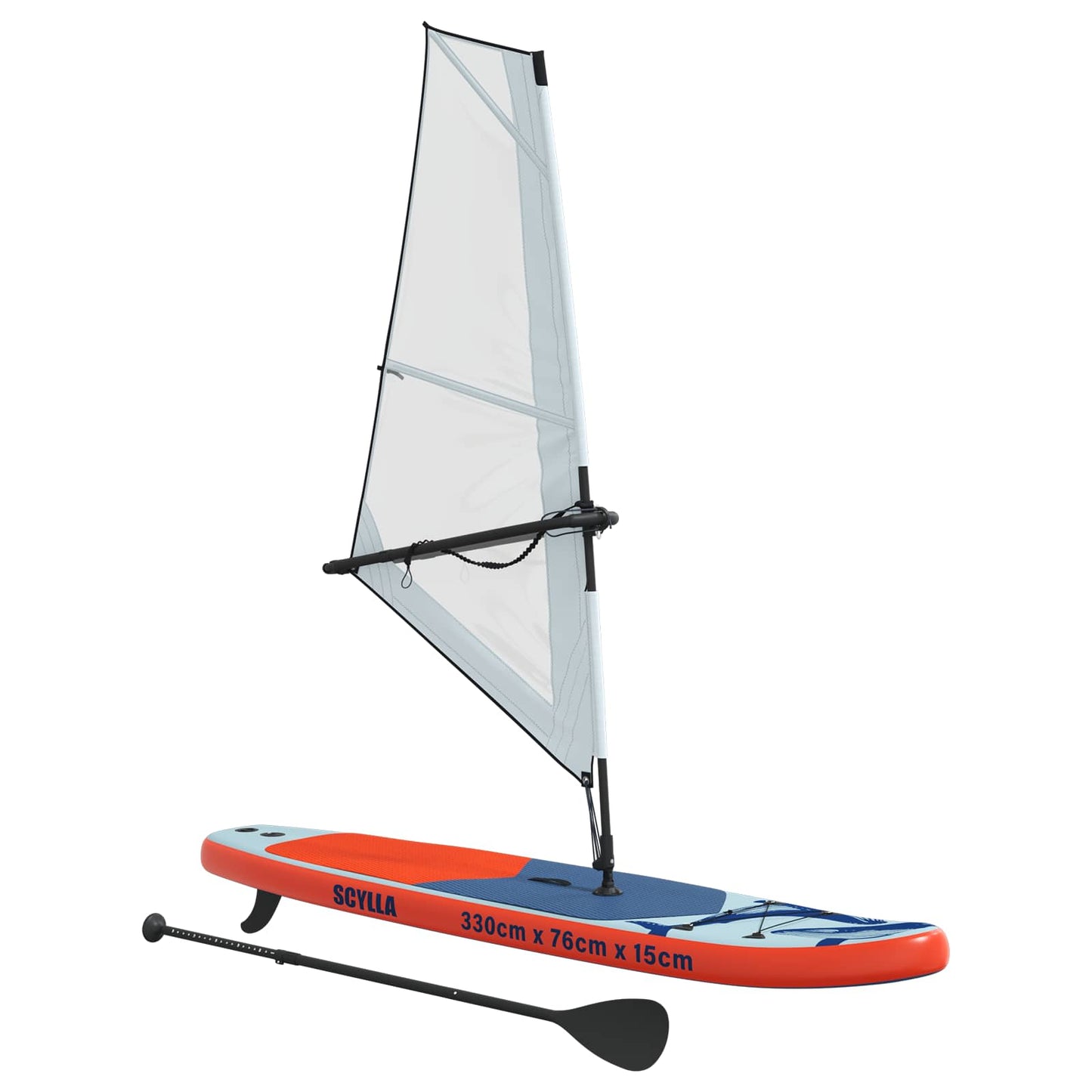 vidaXL Inflatable SUP Board with Sail SCYLLA 330 x 76 x 15 cm Blue for
