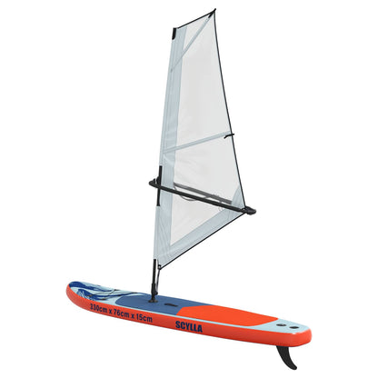 vidaXL Inflatable SUP Board with Sail SCYLLA 330 x 76 x 15 cm Blue for