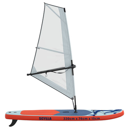 vidaXL Inflatable SUP Board with Sail SCYLLA 330 x 76 x 15 cm Blue for