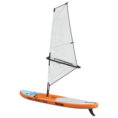 vidaXL Inflatable SUP Board with Sail TRITON 330 x 76 x 15 cm Blue for