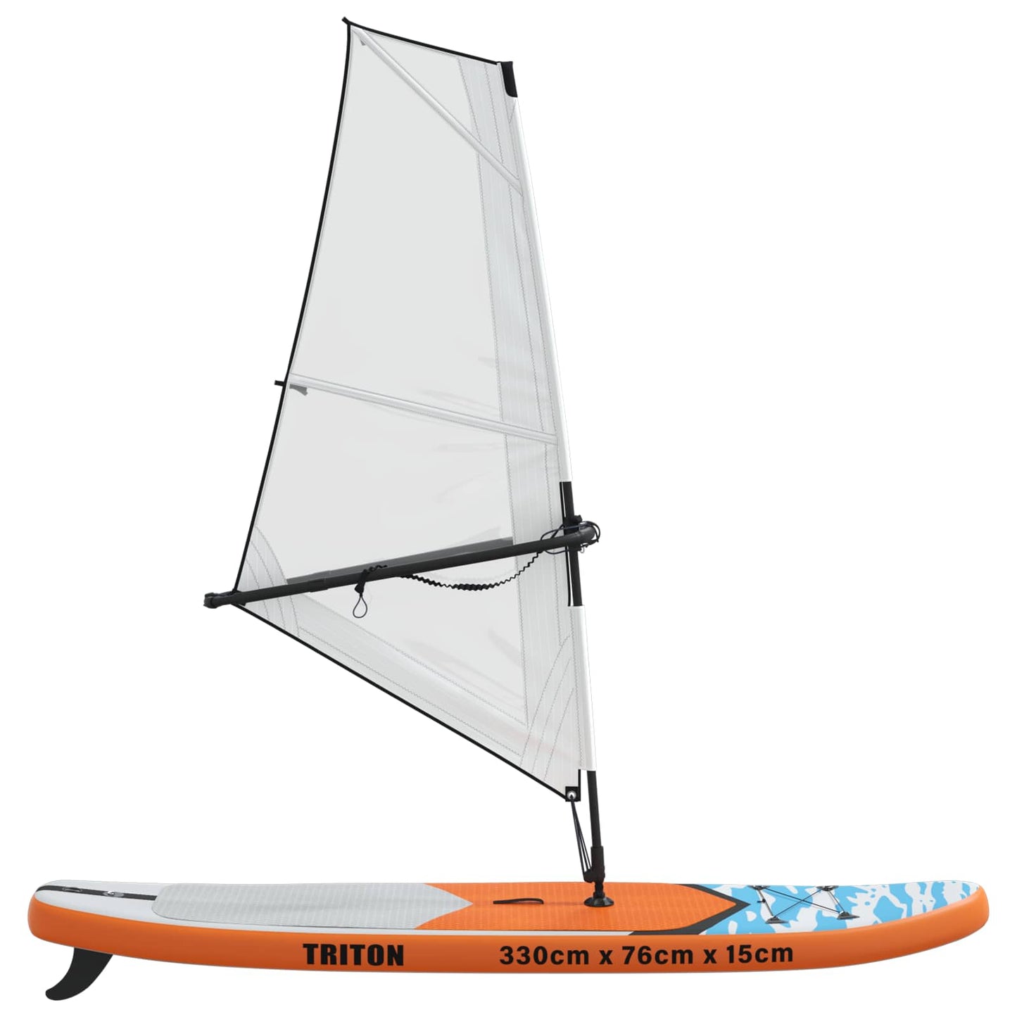 vidaXL Inflatable SUP Board with Sail TRITON 330 x 76 x 15 cm Blue for