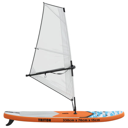 vidaXL Inflatable SUP Board with Sail TRITON 330 x 76 x 15 cm Blue for