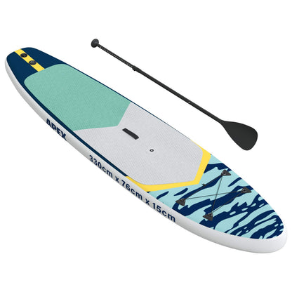 vidaXL Inflatable SUP Board with Sail APEX 330 x 76 x 15 cm Blue for