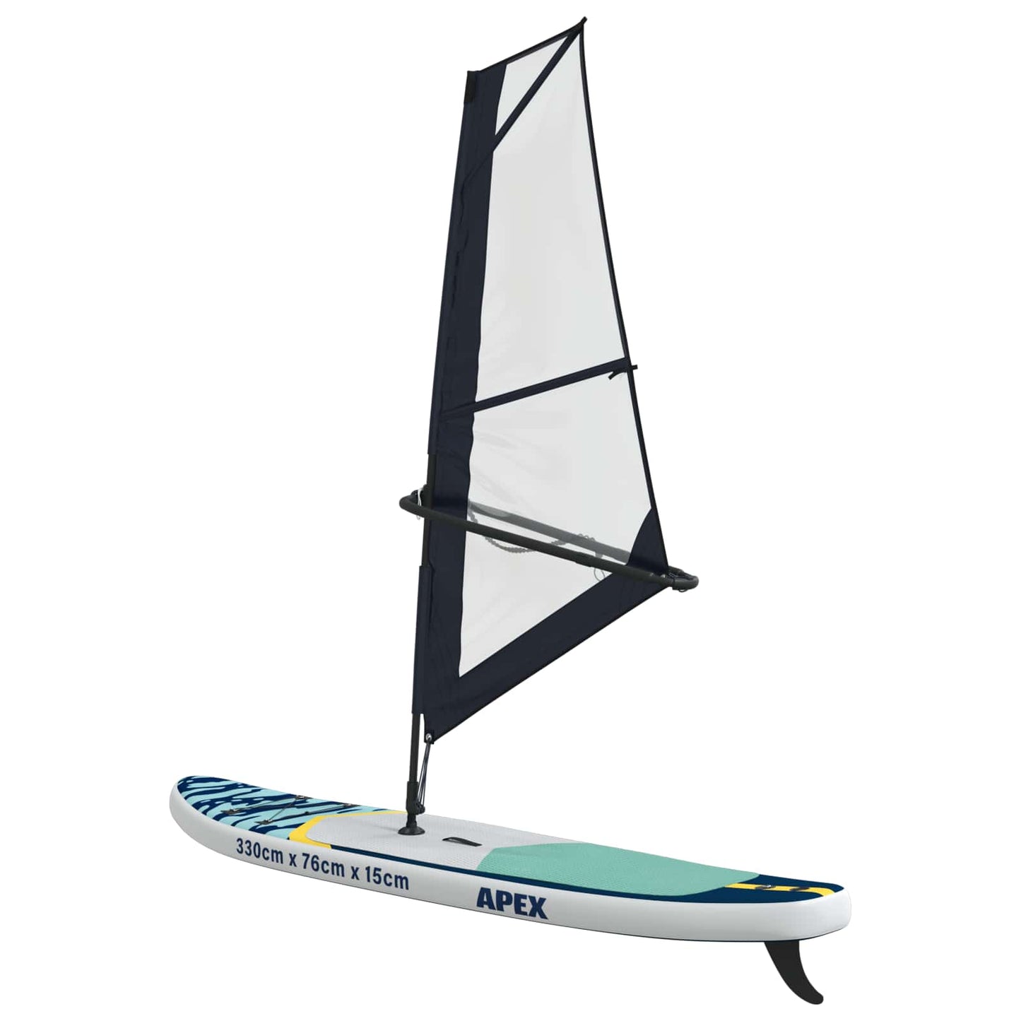 vidaXL Inflatable SUP Board with Sail APEX 330 x 76 x 15 cm Blue for