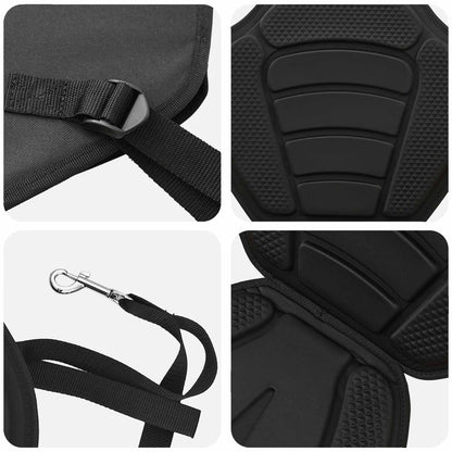vidaXL Paddle Board Seat 52 x 31 x 45 cm Lyocell Black