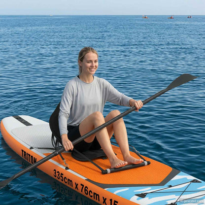 vidaXL Paddle Board Seat 52 x 31 x 45 cm Lyocell Black