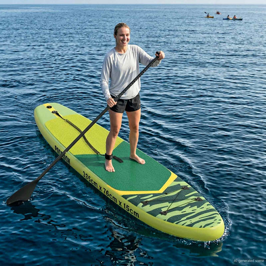 vidaXL Modern SUP Paddle 203 x 19.5 cm Black