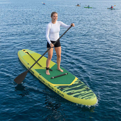vidaXL 2 in 1 Kayak & SUP Paddle 203 x 19.5 cm Black