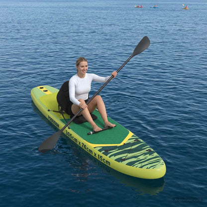 vidaXL 2 in 1 Kayak & SUP Paddle 203 x 19.5 cm Black