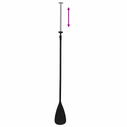vidaXL 2 in 1 Kayak & SUP Paddle 203 x 19.5 cm Black