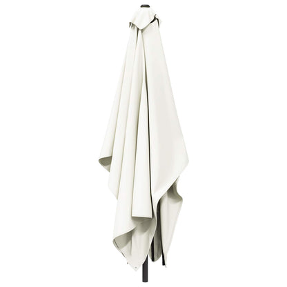 vidaXL Garden Parasol 200 x 300 cm Polyester Rectangular Cream