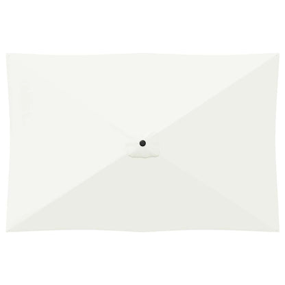 vidaXL Garden Parasol 200 x 300 cm Polyester Rectangular Cream