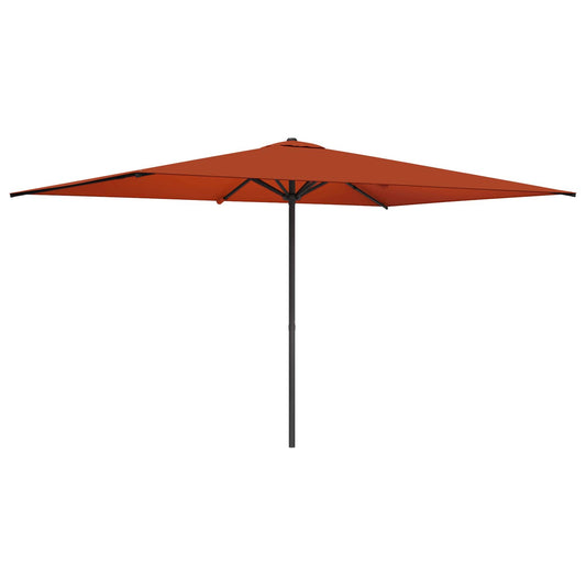 vidaXL Garden Parasol 200 x 300 cm Polyester Rectangular Terracotta