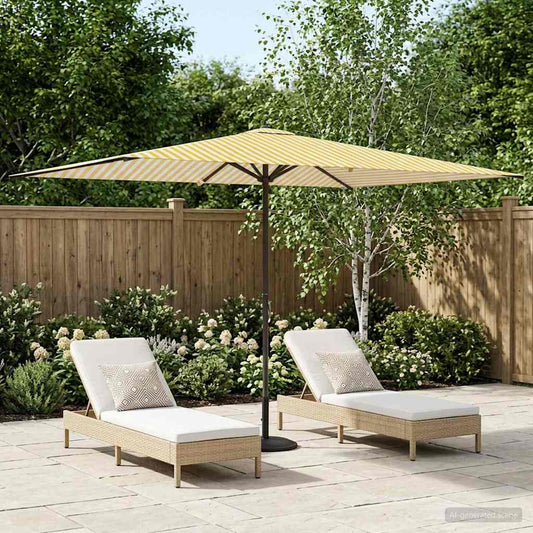 vidaXL Garden Parasol 200 x 300 cm Polyester Rectangular