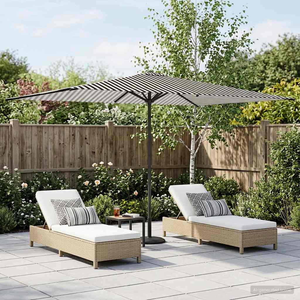 vidaXL Garden Parasol 200 x 300 cm Polyester Rectangular