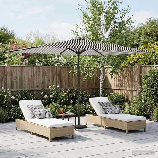 vidaXL Garden Parasol 200 x 300 cm Polyester Rectangular