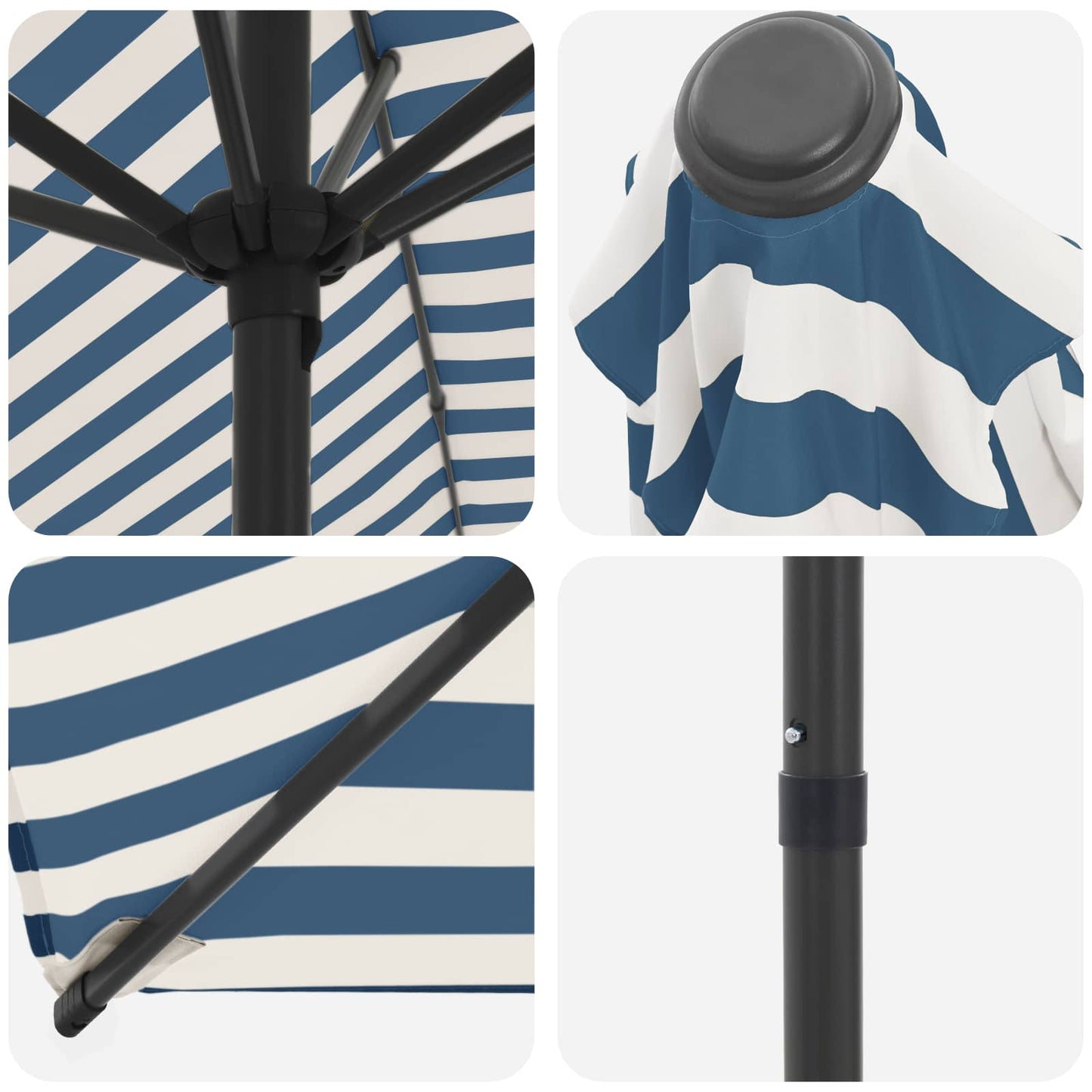 vidaXL Garden Parasol 200 x 300 cm Polyester Rectangular